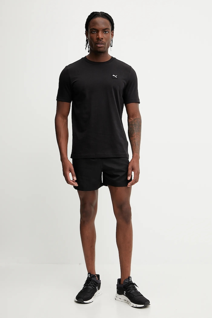 Памучна тениска Puma ESS ELEVATED 684726 черен AW25