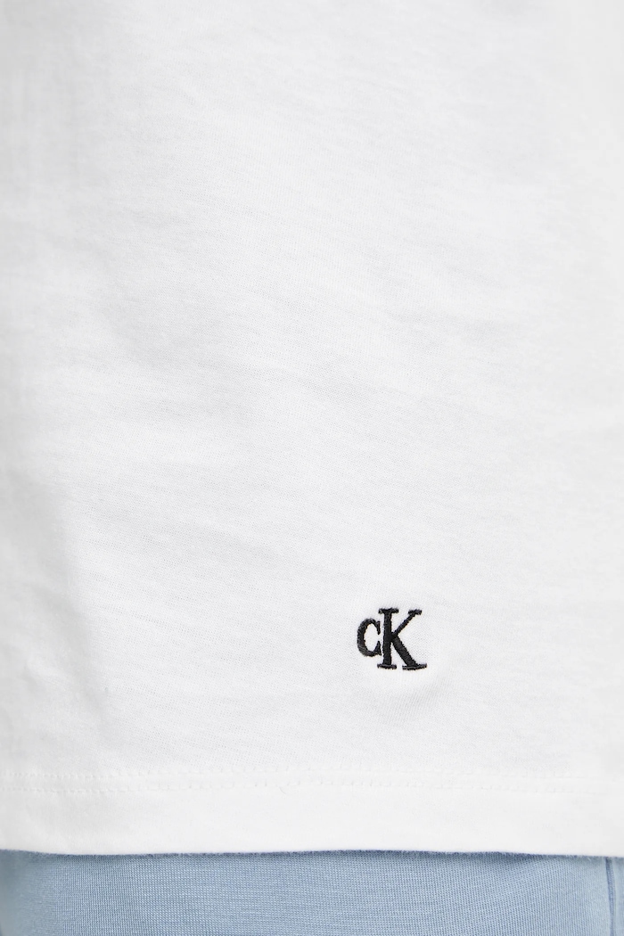 Bavlnené elegantné tričko Calvin Klein Underwear 3-pak LV00NB4051 biela