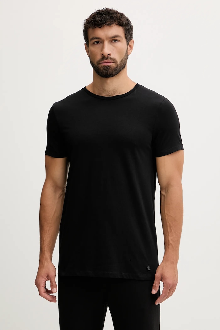 Oblečenie Bavlnené elegantné tričko Calvin Klein Underwear 3-pak LV00NB4051 červená
