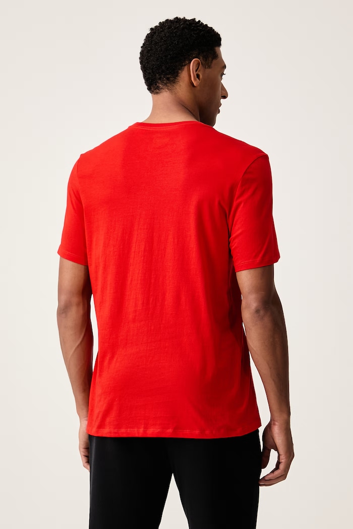 T-shirt lounge męski bawełniany 3-pack Calvin Klein Underwear niebieski LV00NB4051