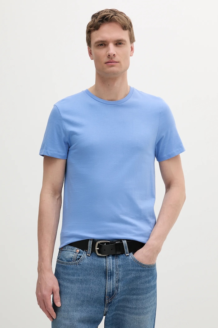 Calvin Klein Underwear T-shirt lounge męski bawełniany 3-pack bawełna fioletowy LV00NB4051