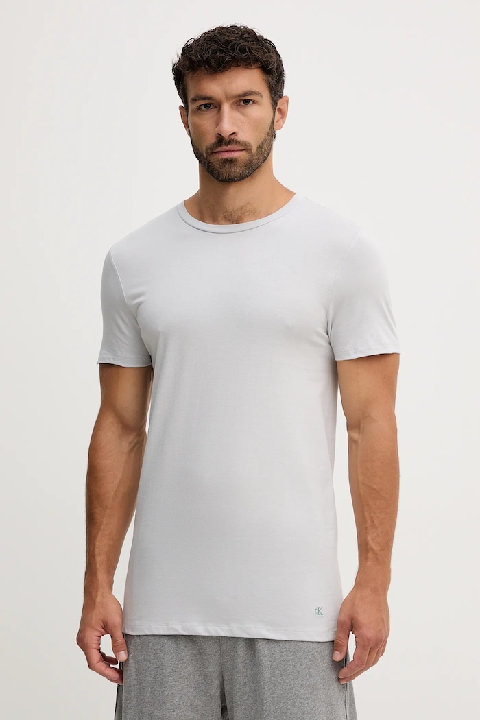 Calvin Klein Underwear t-shirt bawełniany lounge 3-pack LV00NB4051 turkusowy AA00