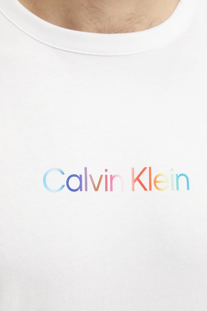 T-shirt bawełniany Calvin Klein Underwear LV00NM2878 biały
