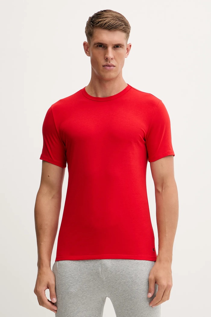 Tričko Calvin Klein Underwear 3-pak LV00NB4185 červená AA00