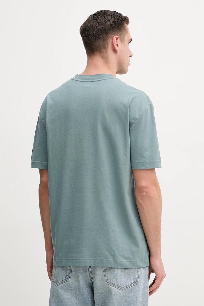 Calvin Klein Jeans pamut póló J30J327524 zöld SS25