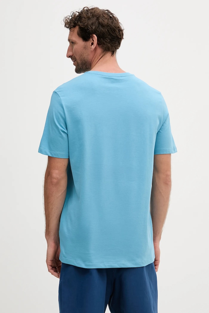 Oblečenie Bavlnené tričko Calvin Klein Jeans LV040HM265 modrá