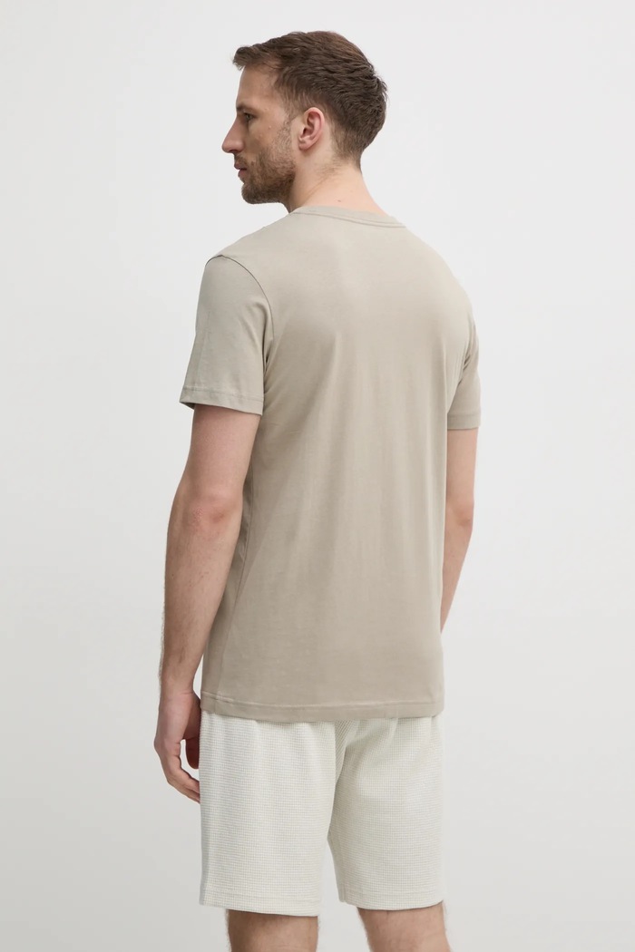 Odzież Calvin Klein Jeans t-shirt bawełniany J30J327469 beżowy