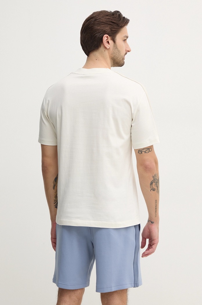 Oblečení Bavlněné tričko Calvin Klein Jeans J30J327237 béžová