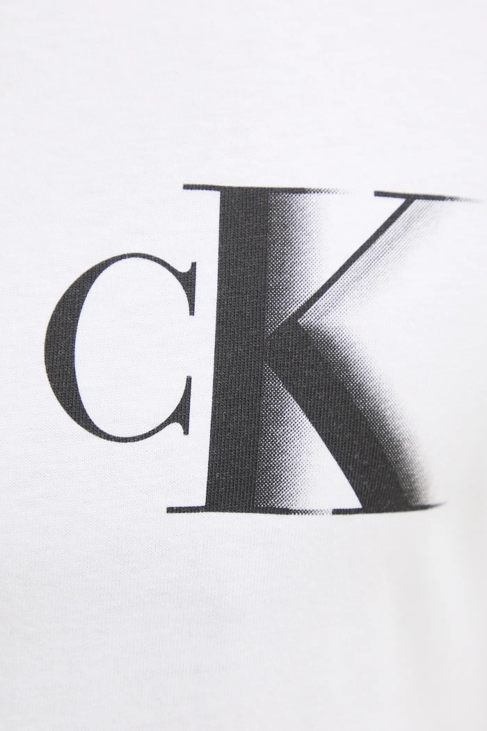 Bavlnené tričko Calvin Klein Jeans J30J327475 biela