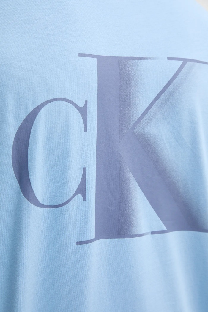 Bavlněné tričko Calvin Klein Jeans J30J327475 modrá