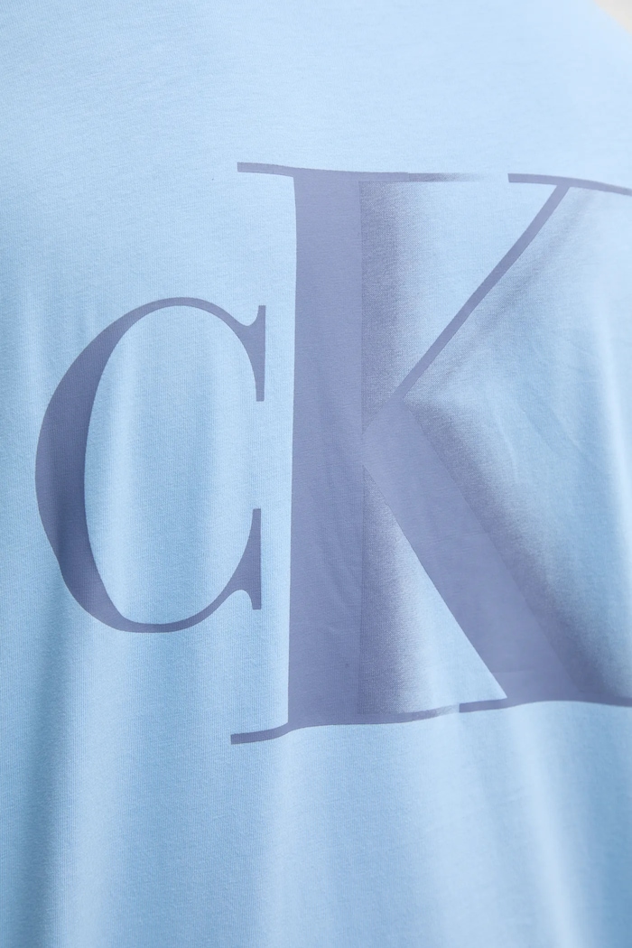 Bavlněné tričko Calvin Klein Jeans J30J327475 modrá