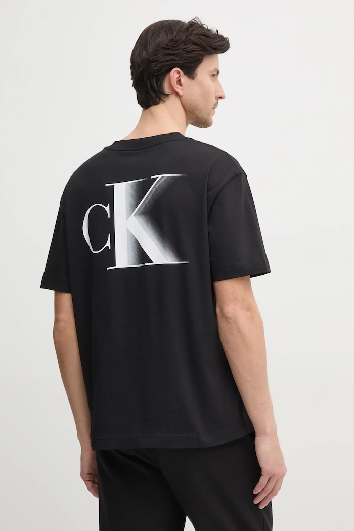 Calvin Klein Jeans t-shirt bawełniany nadruk czarny J30J327475