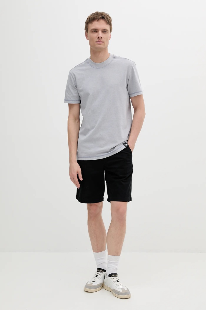 Calvin Klein Jeans t-shirt bawełniany J30J327267 niebieski SS25