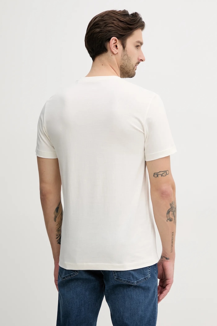 Oblečení Bavlněné tričko Calvin Klein Jeans J30J327472 béžová