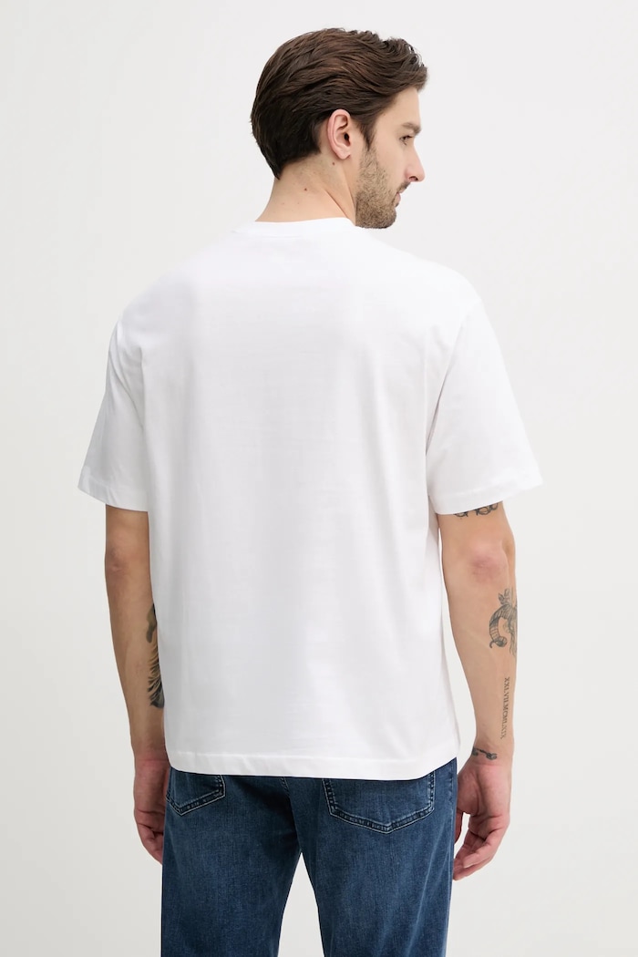 Oblečení Bavlněné tričko Calvin Klein Jeans LV040HM229 bílá