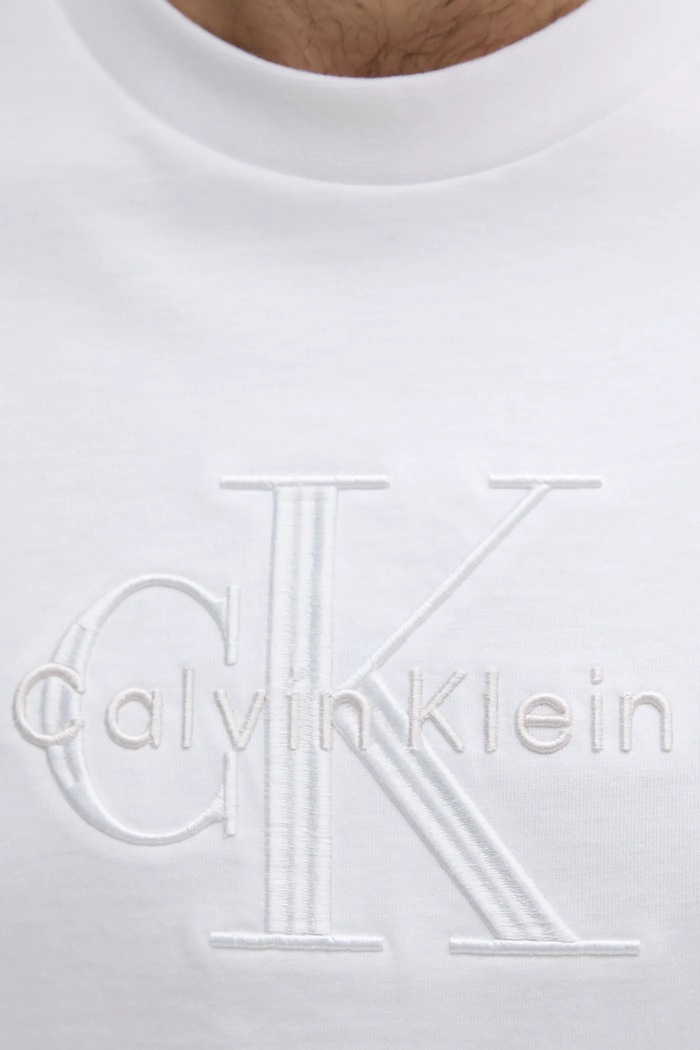 Pamučna majica Calvin Klein Jeans bijela LV04RB295G