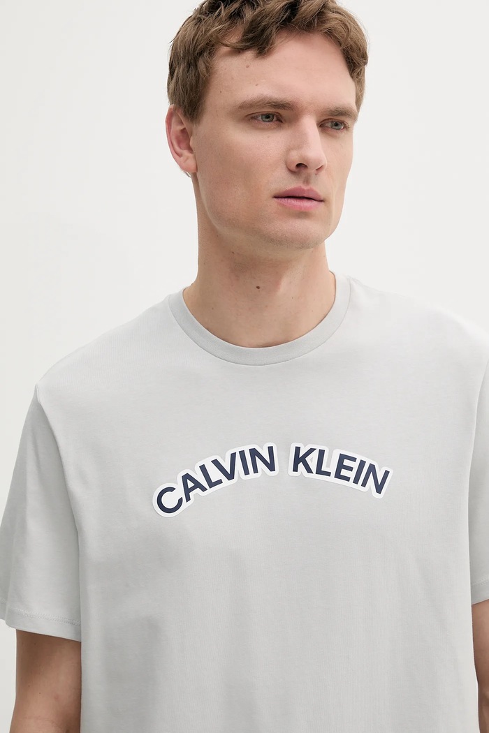 Îmbrăcăminte Calvin Klein Jeans tricou din bumbac LV04RB849G gri