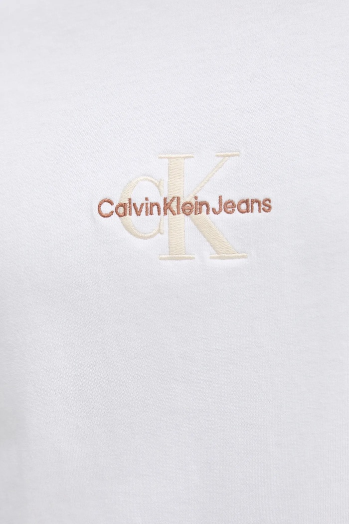 Bavlnené tričko Calvin Klein Jeans Calvin Klein Jeans biela J30J327493