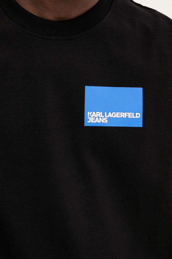 Karl Lagerfeld Jeans t-shirt bawełniany A2M17053 czarny