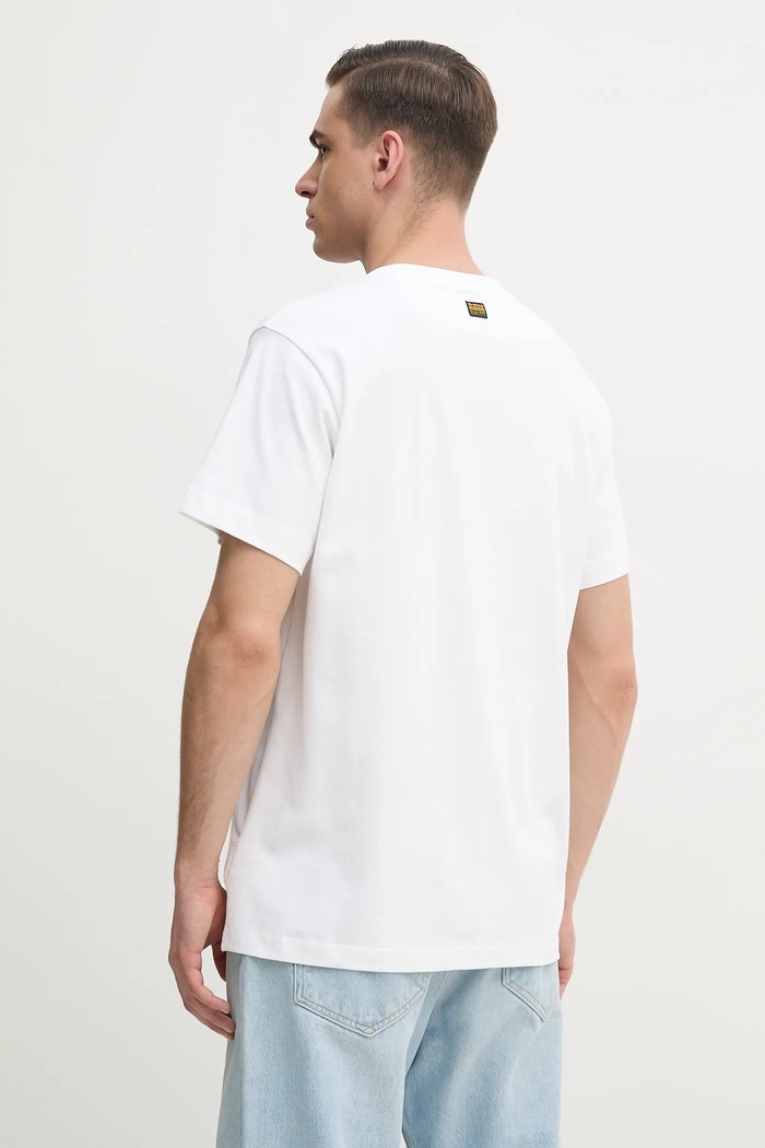 Odzież G-Star t-shirt bawełniany D26449.C784 biały