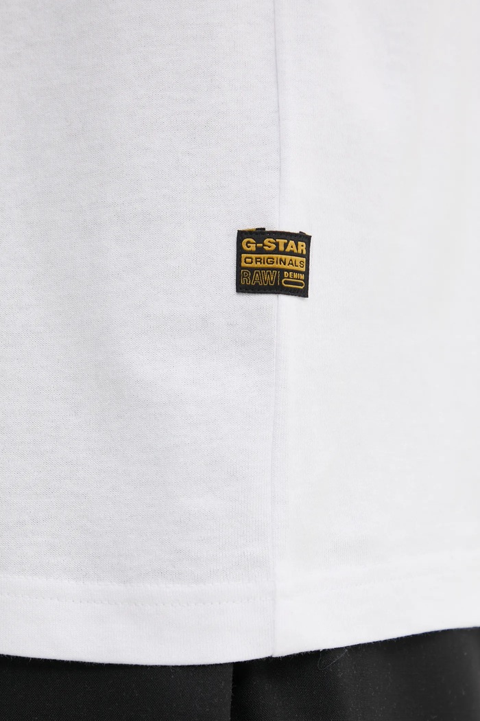G-Star tricou din bumbac D26478.C336 alb