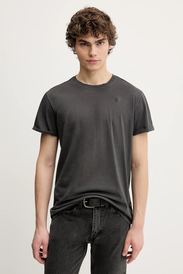G-Star t-shirt bawełniany bawełna szary D25971.2653