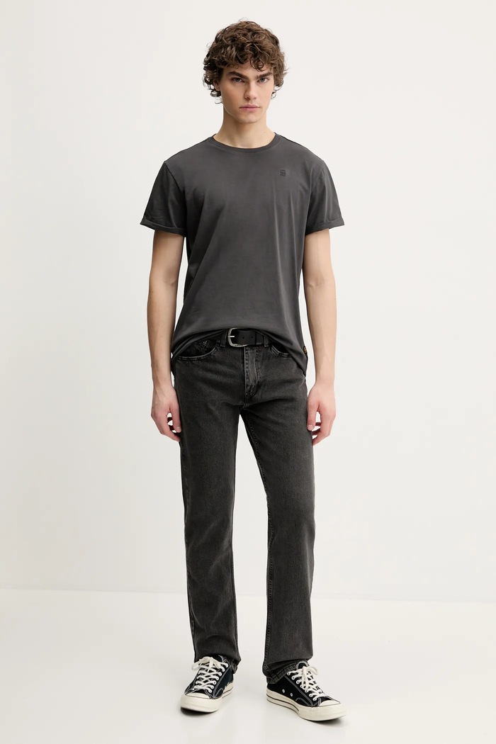 G-Star t-shirt bawełniany D25971.2653 szary AW25