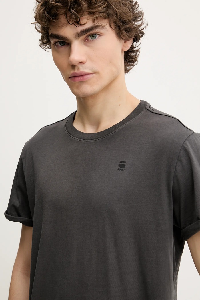 G-Star t-shirt bawełniany szary D25971.2653