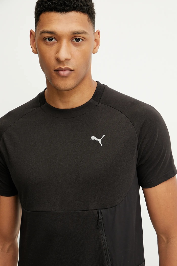 Puma edzős póló fekete 629673