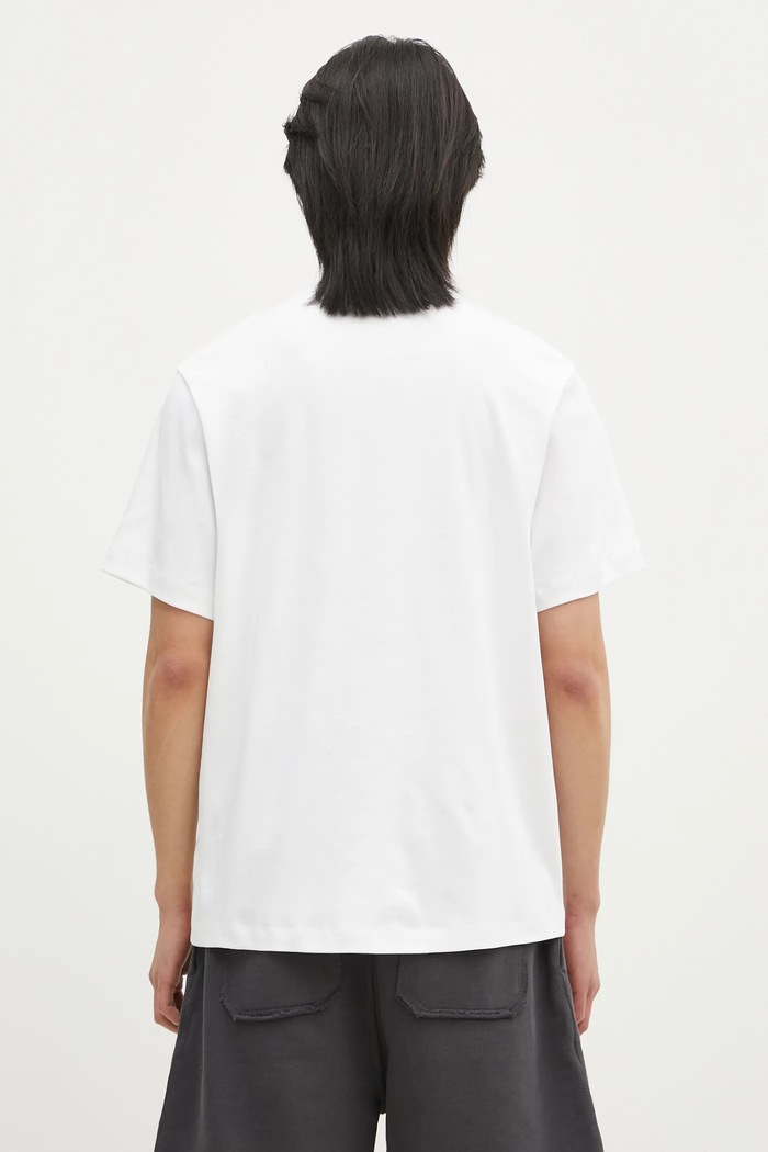 Одежда Хлопковая футболка Helmut Lang Logo Ov Tee.Hvy Ever O04HM599 белый