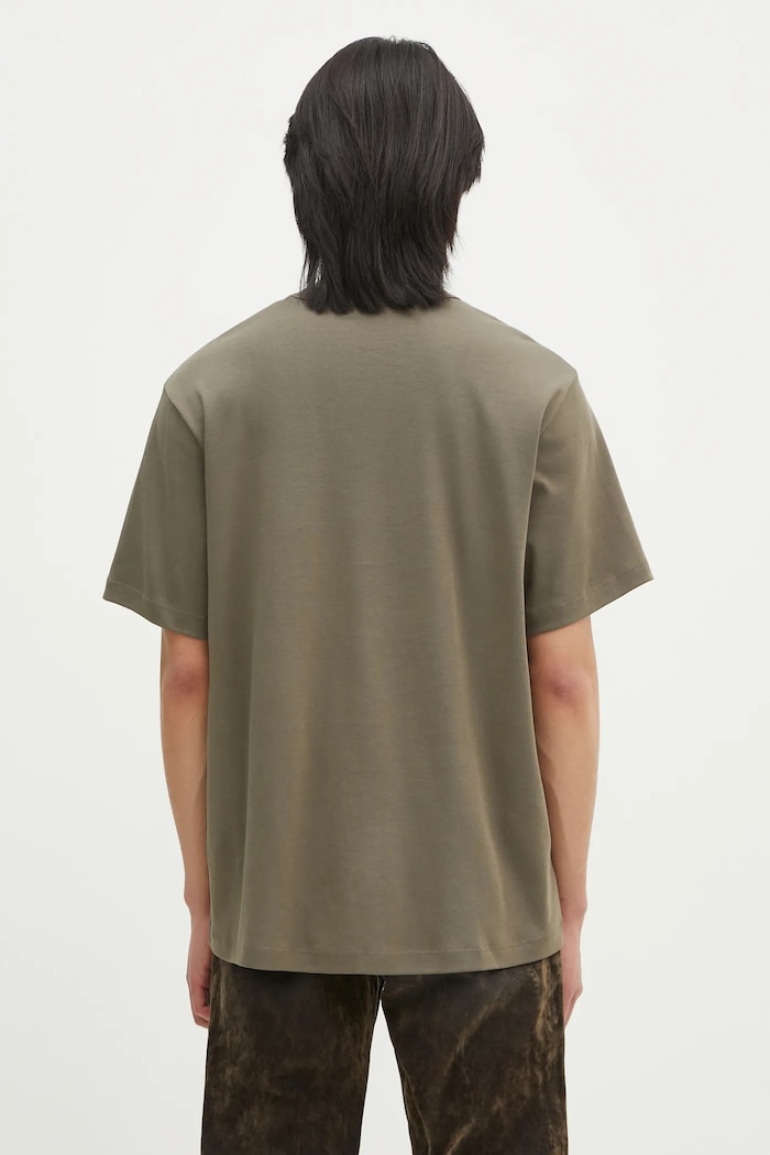 Ρούχα Βαμβακερό μπλουζάκι Helmut Lang Logo Ov Tee.Hvy Ever O04HM599 πράσινο