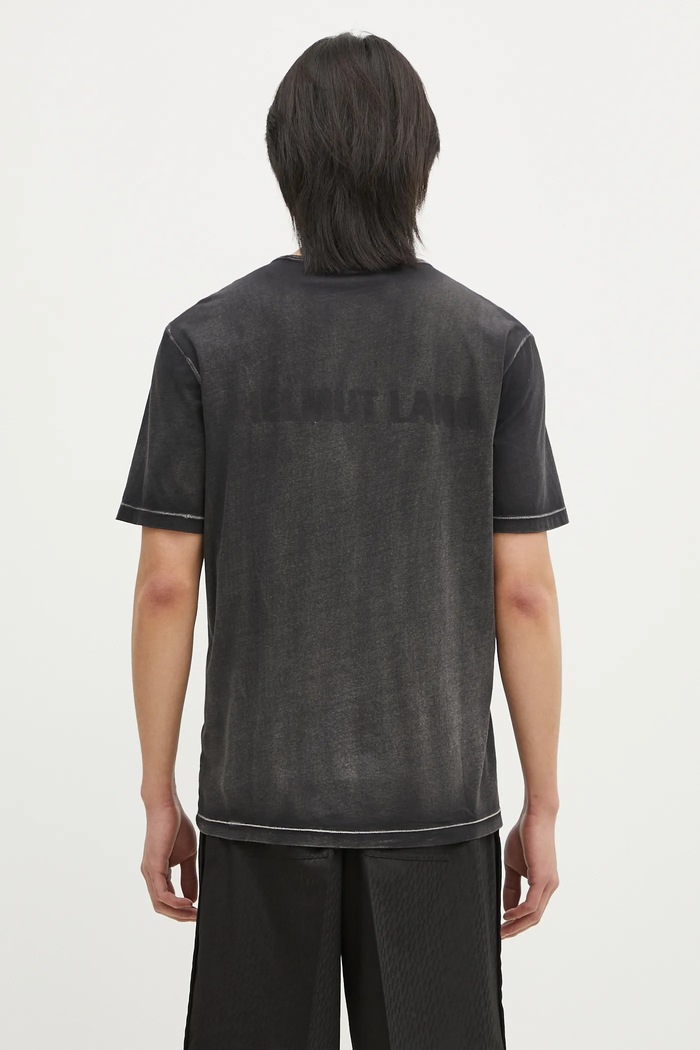 Ρούχα Μπλουζάκι Helmut Lang New York Tee.Garment O10HM508 μαύρο