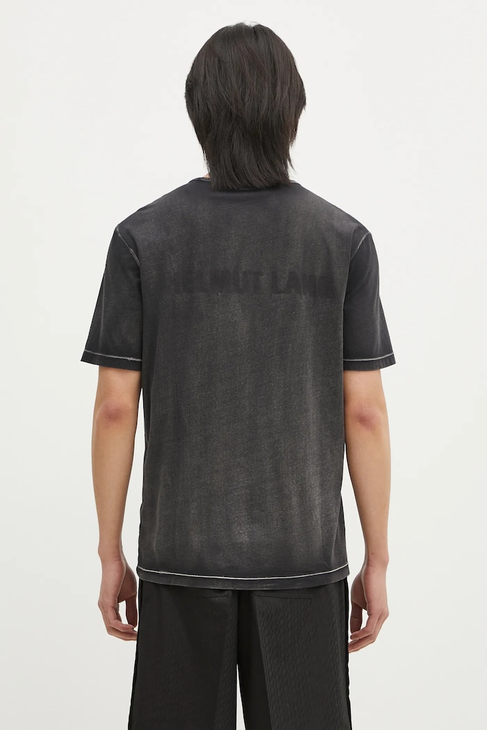 Ρούχα Μπλουζάκι Helmut Lang New York Tee.Garment O10HM508 μαύρο