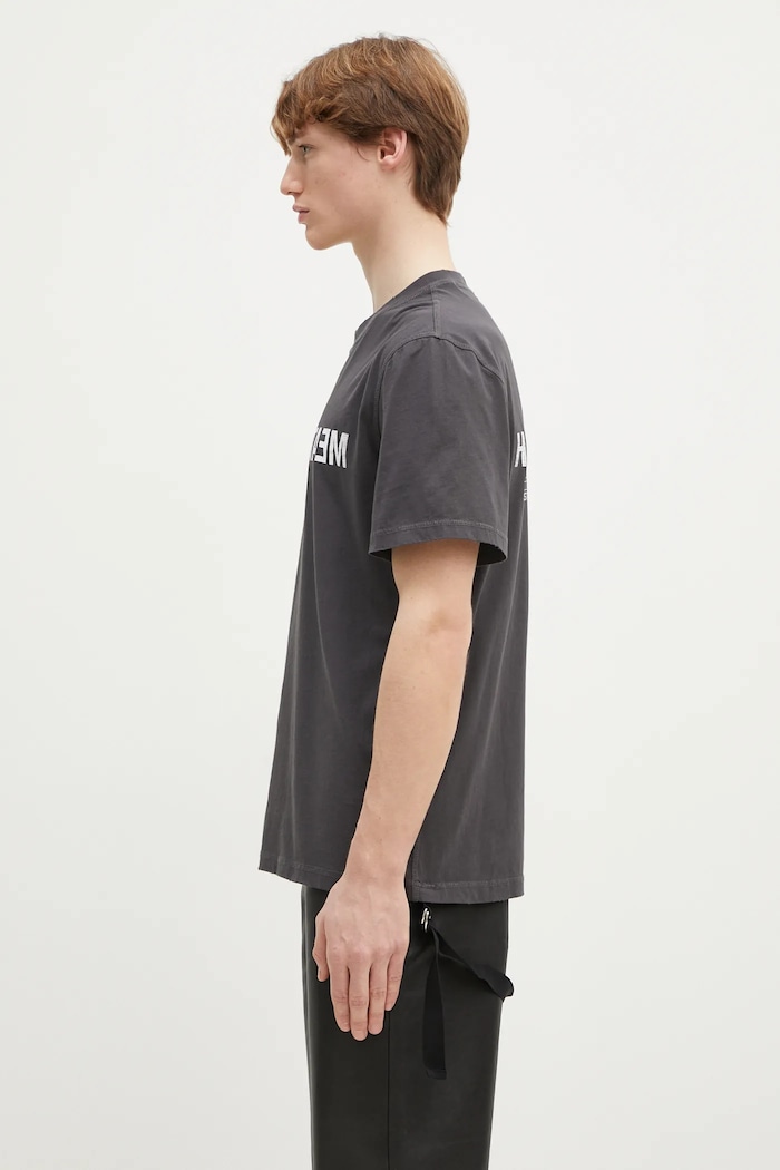 Βαμβακερό μπλουζάκι Helmut Lang Meatpacking T.Mal Lt O10HM514 γκρί SS25