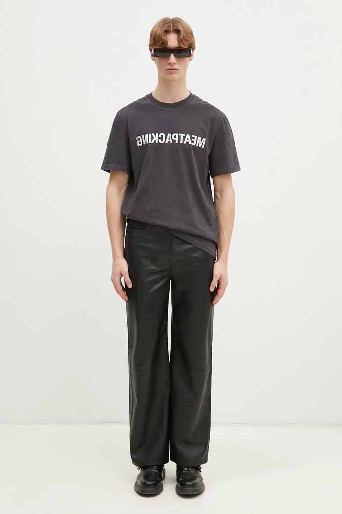 Helmut Lang pamut póló Meatpacking T.Mal Lt O10HM514