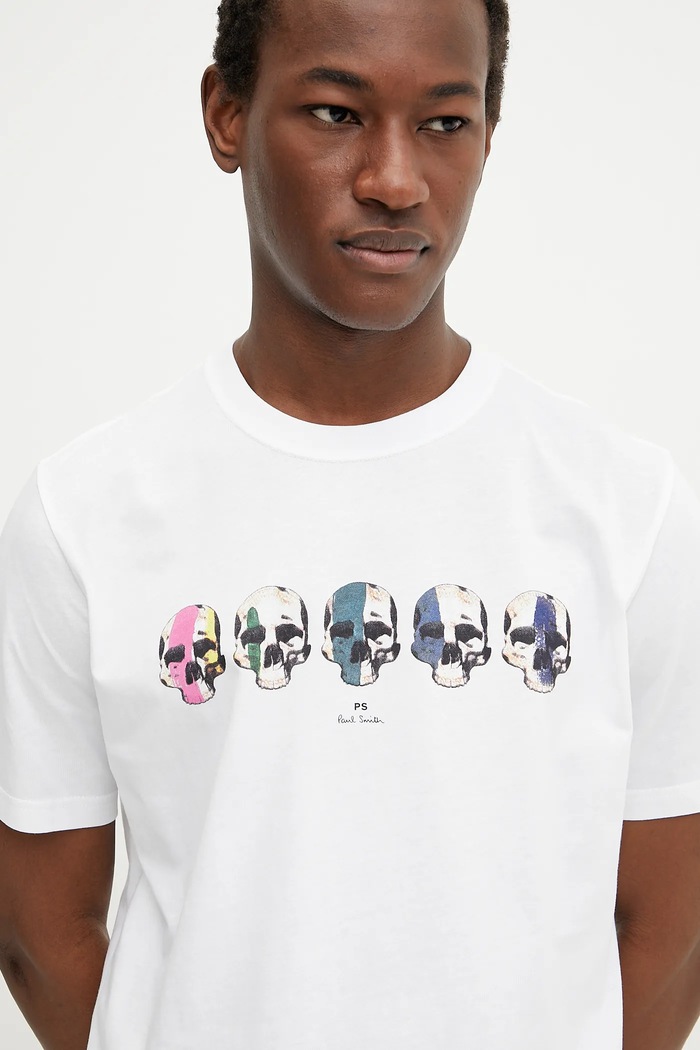 PS Paul Smith t-shirt bawełniany biały M2R.011R.PP5129