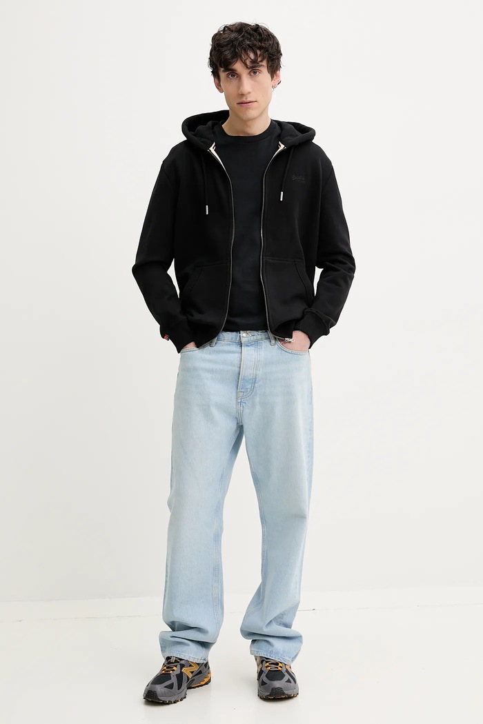 Hollister Co. Pamut póló KI324.5149.900 fekete SS25