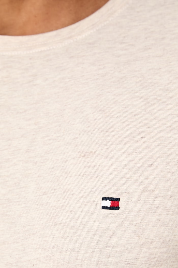Tommy Hilfiger maglietta basic da uomo in cotone con elastan MW0MW10800. beige