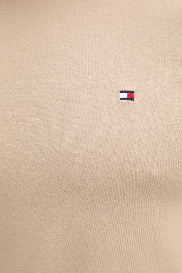 Tommy Hilfiger tricou basic pentru bărbați, din bumbac cu elastan MW0MW10800. bej