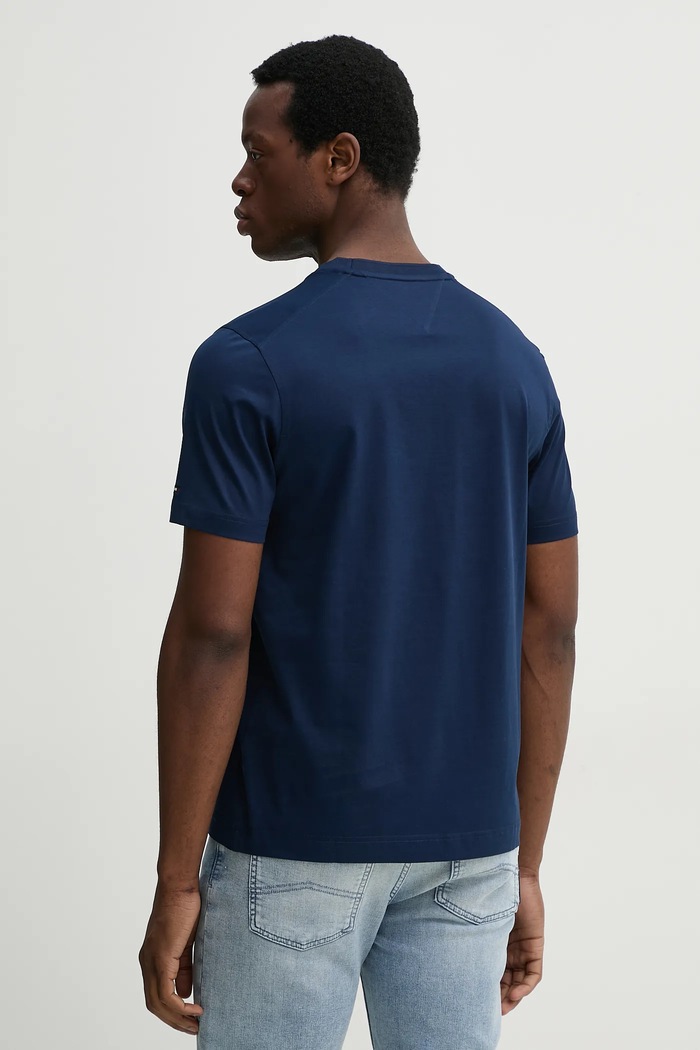 Odjeća Pamučna majica Tommy Hilfiger MW0MW36657 mornarsko plava
