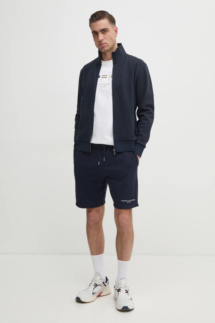 Βαμβακερό μπλουζάκι Tommy Hilfiger MW0MW38616 λευκό SS25