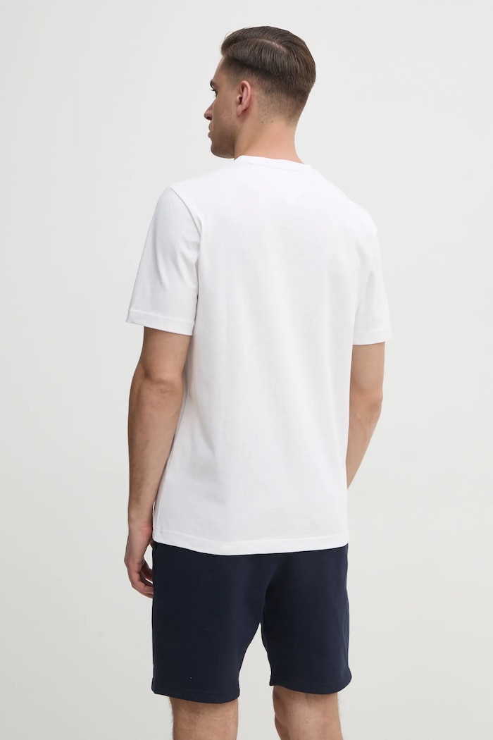 Ρούχα Βαμβακερό μπλουζάκι Tommy Hilfiger MW0MW38616 λευκό