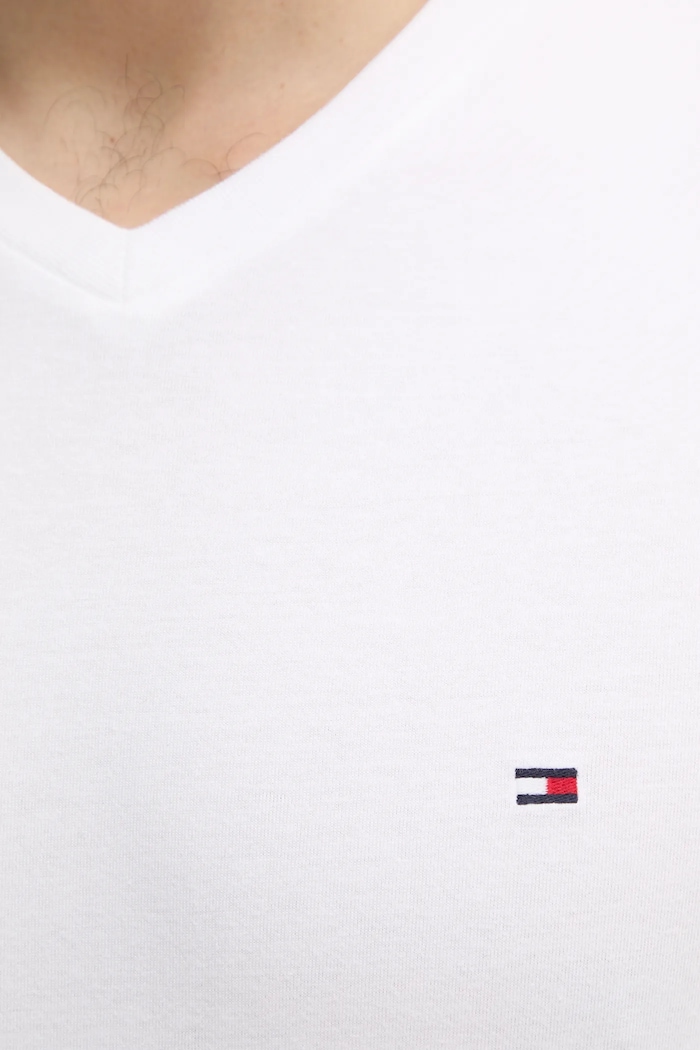 Tommy Hilfiger t-shirt Ανδρικό βαμβακερό MW0MW39249 λευκό