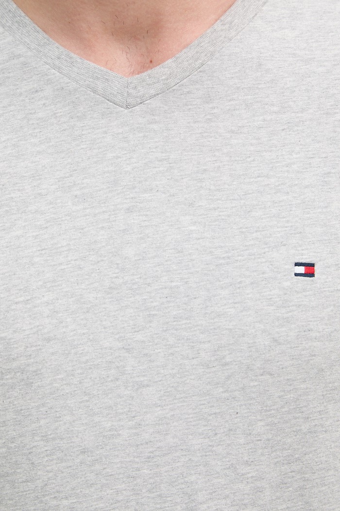 Tommy Hilfiger tricou bărbătesc bumbac MW0MW39249 gri