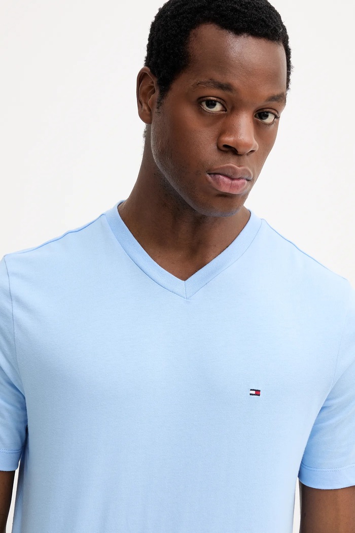 Tommy Hilfiger tricou bărbați din bumbac albastru MW0MW39249