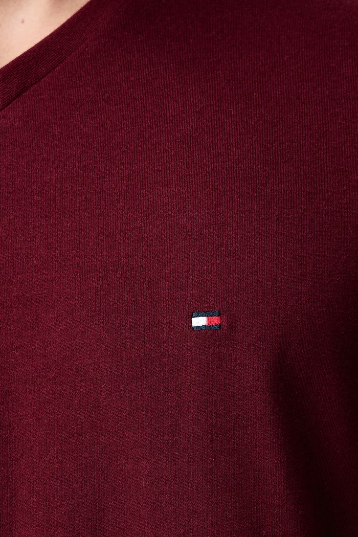 T-shirt męski bawełniany Tommy Hilfiger MW0MW39249 bordowy