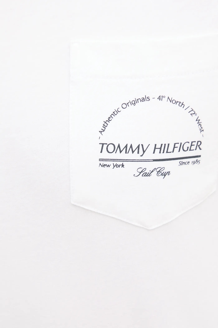 Pamučna majica Tommy Hilfiger MW0MW38623 bijela