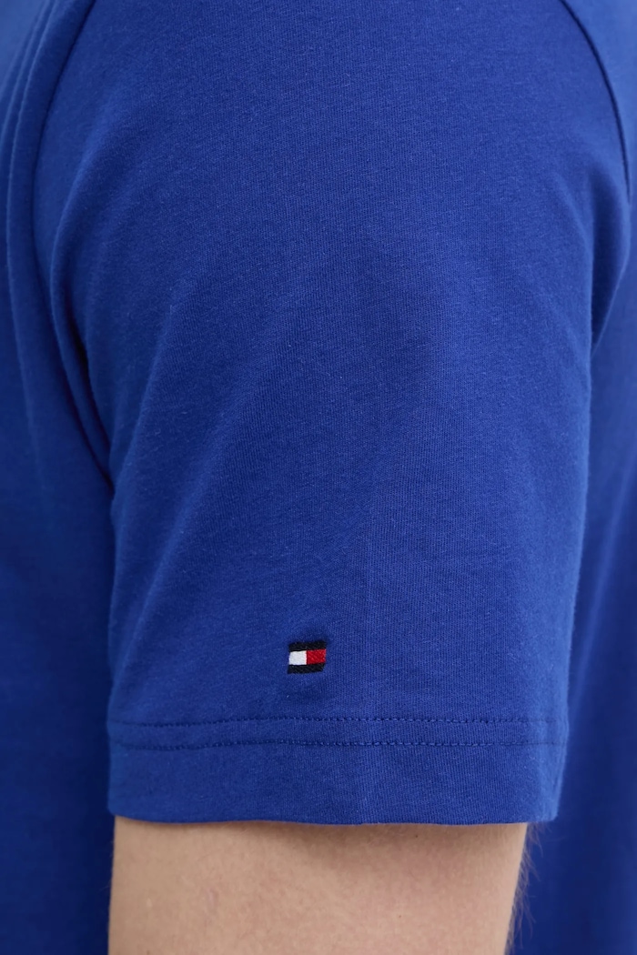 Памучна тениска Tommy Hilfiger MW0MW39149 син