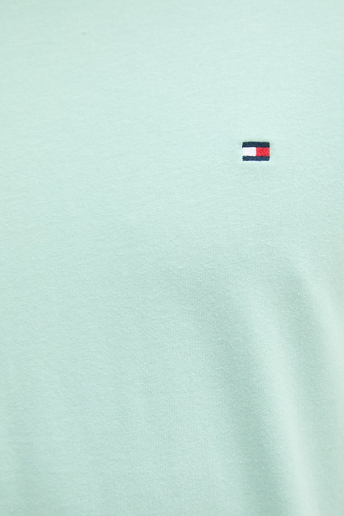 Tommy Hilfiger tricou bărbătesc din bumbac MW0MW39995 turcoaz