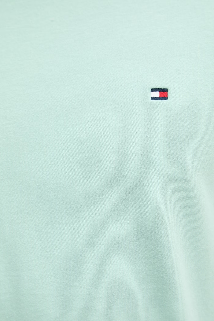 Tommy Hilfiger tricou bărbătesc din bumbac MW0MW39995 turcoaz